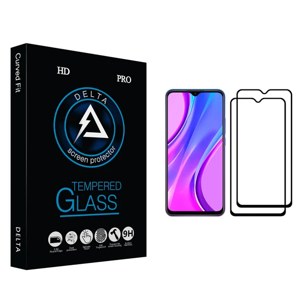 محافظ صفحه نمایش دلتا مدل HD مناسب برای گوشی موبایل شیائومی Redmi 9 بسته دو عددی