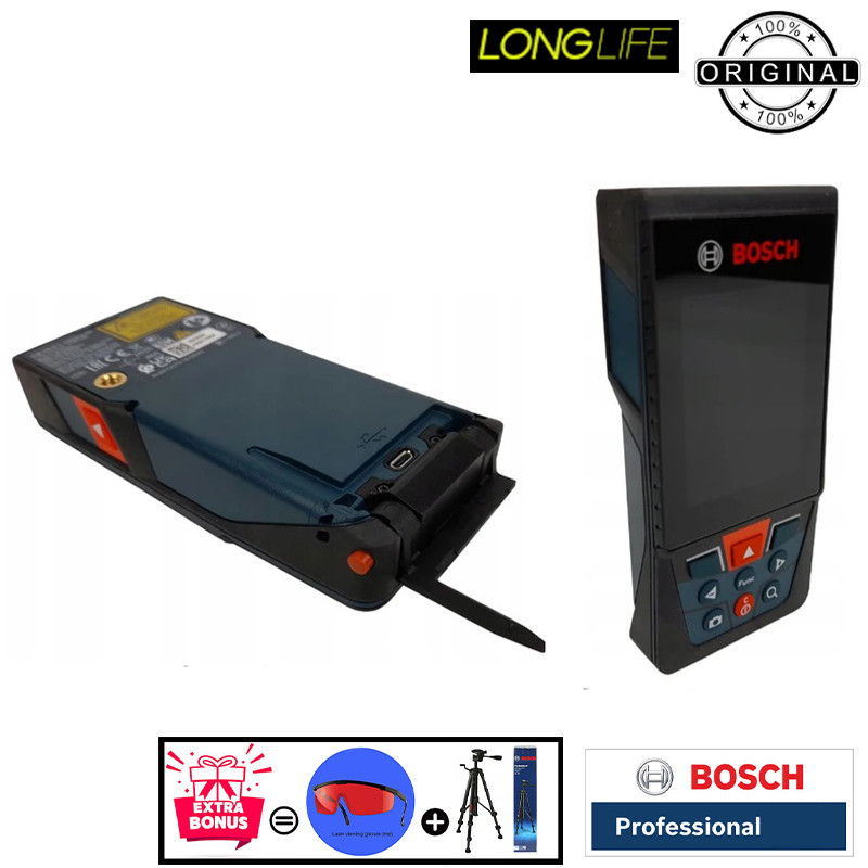 متر لیزری بوش مدل GLM 150-27 C Professional برد 150 متر به همراه سه پایه