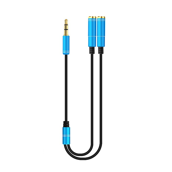 کابل تبدیل 1 به 2 AUX مدل HooGER-Pro طول 0.2 متر