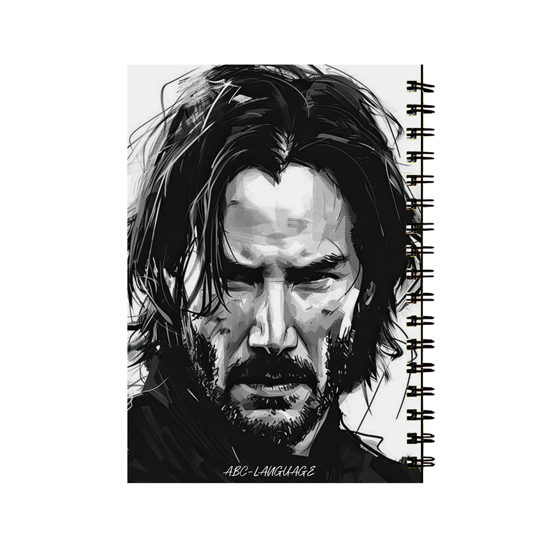 دفتر زبان 50 برگ طرح جان ویک کد 275