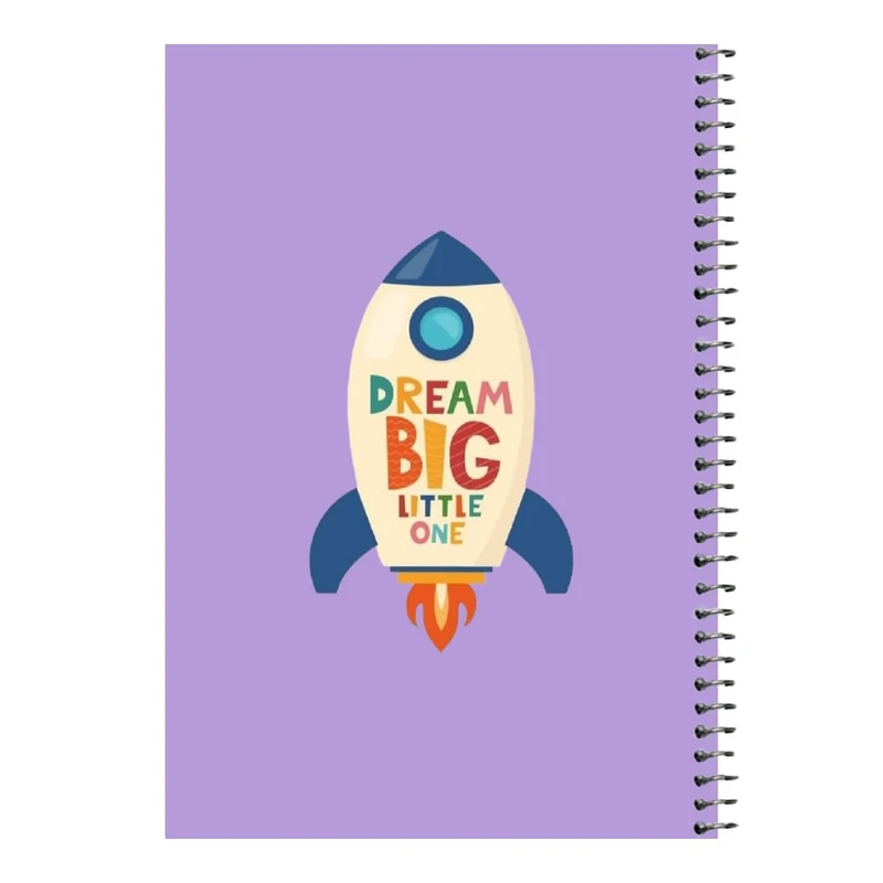 دفتر مشق 80 برگ اس جی مدل موشک کد 01