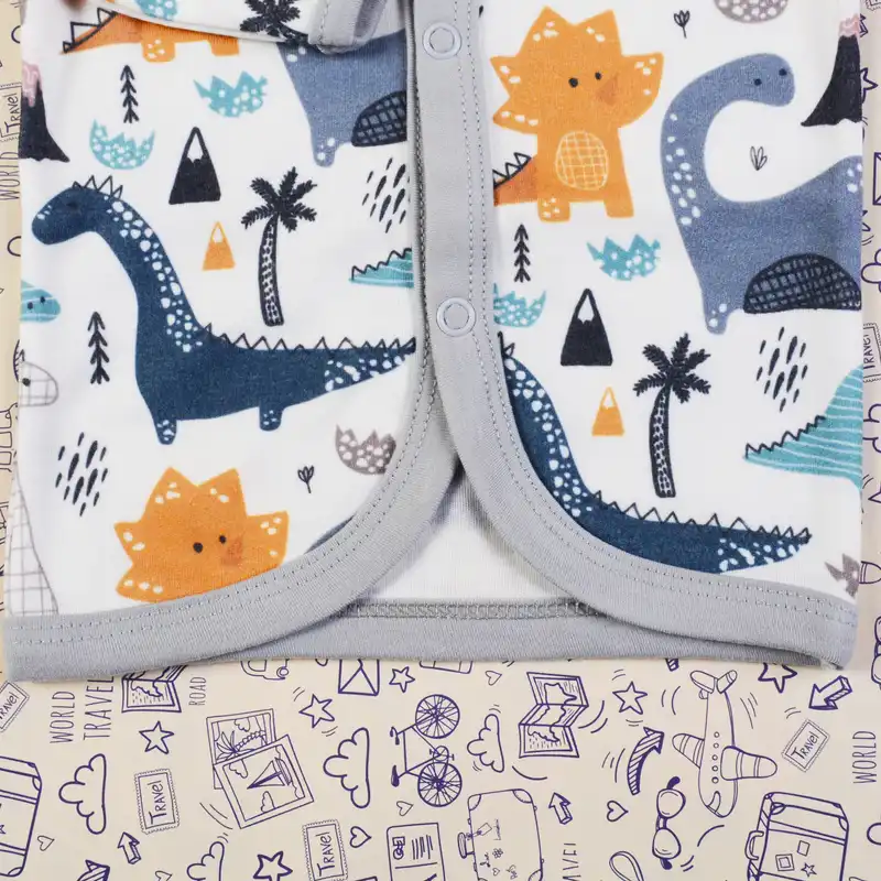 ست 3 تکه لباس نوزادی مدل دایناسور