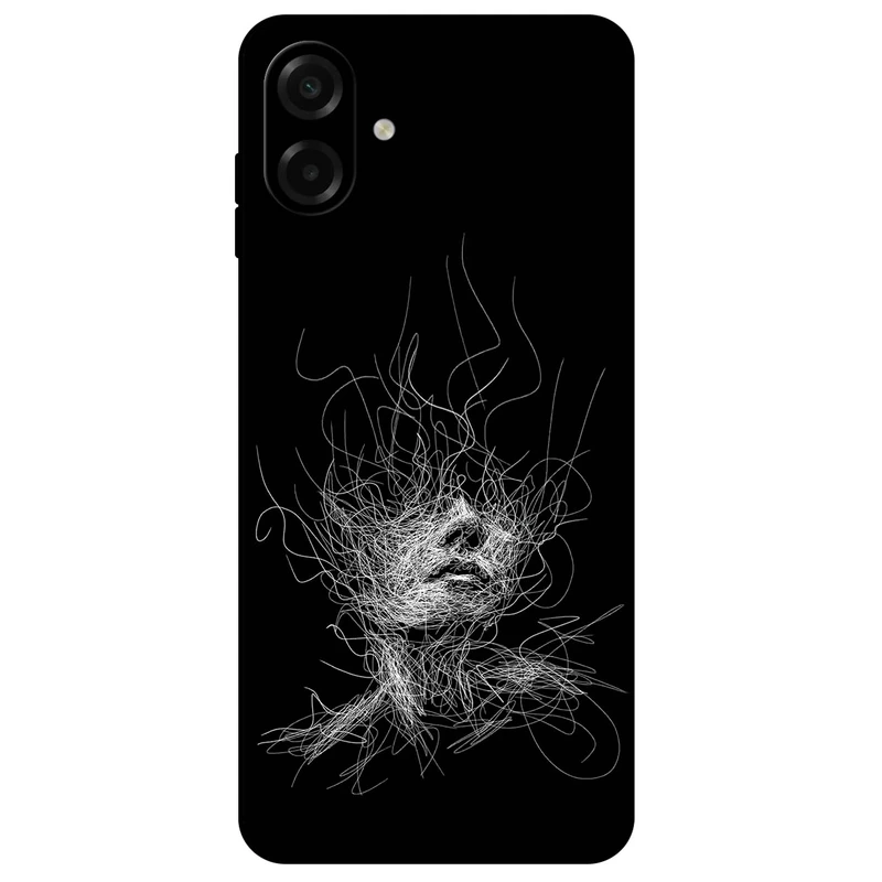  کاور مگافون طرح اسکچ صورت مدل 7423 مناسب برای گوشی موبایل سامسونگ Galaxy A07 4G