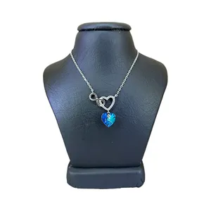گردنبند نقره زنانه سواروسکی مدل قلب و بینهایت کد 596221