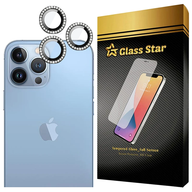 محافظ لنز دوربین شیشه‌ای گلس استار مدل NRIG20 مناسب برای گوشی موبایل اپل iPhone 15 Pro
