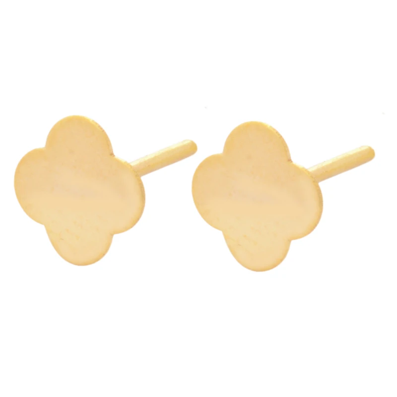 گوشواره میخی طلا 18 عیار زنانه نیکان گلد مدل NK456