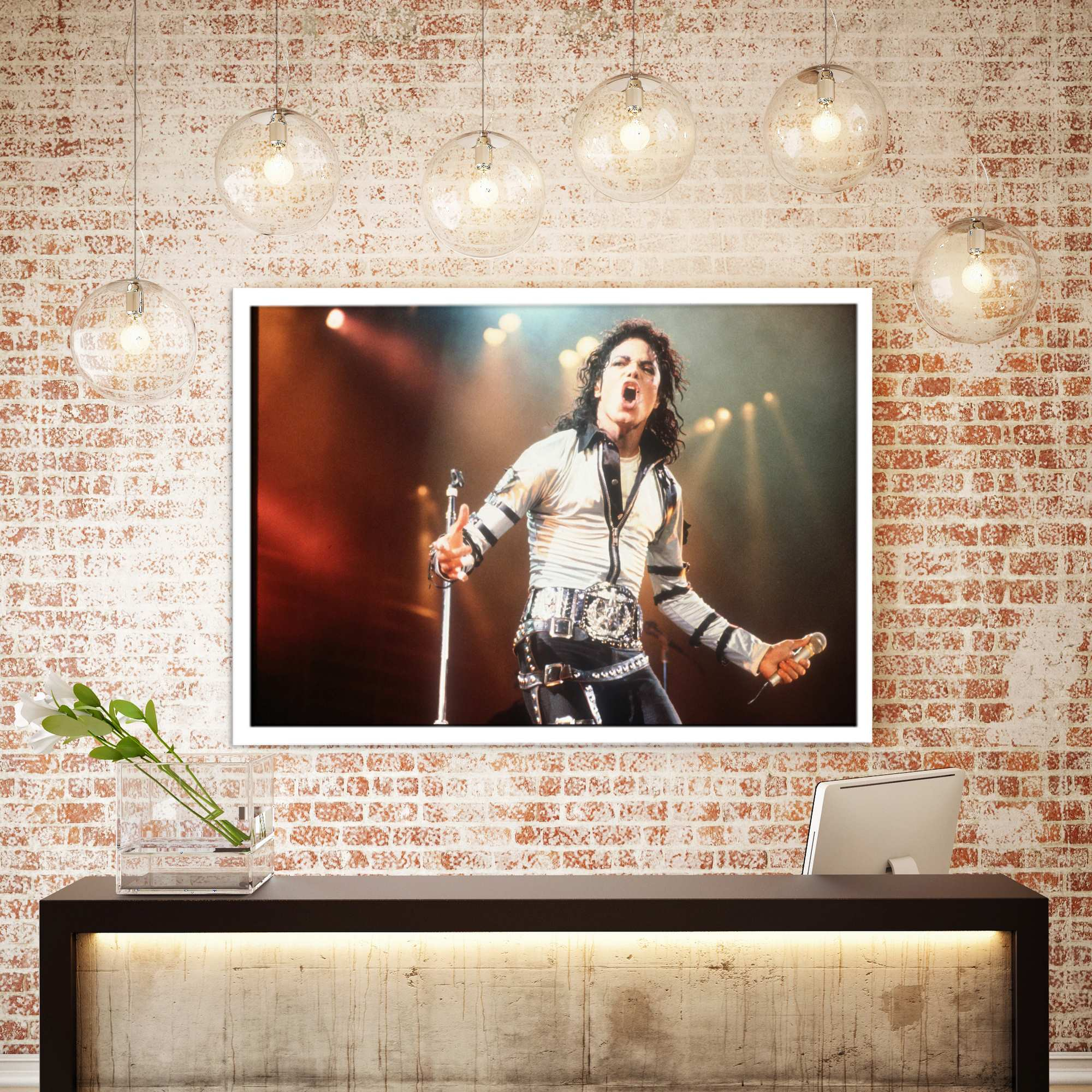 تابلو نوری بکلیت طرح مایکل جکسون Michael Jackson مدل لایت باکس W-s2367