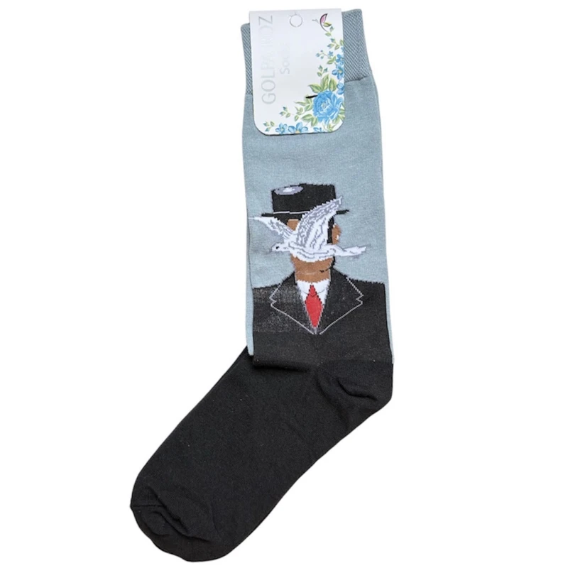 جوراب ساق بلند مردانه مدل Faceless man