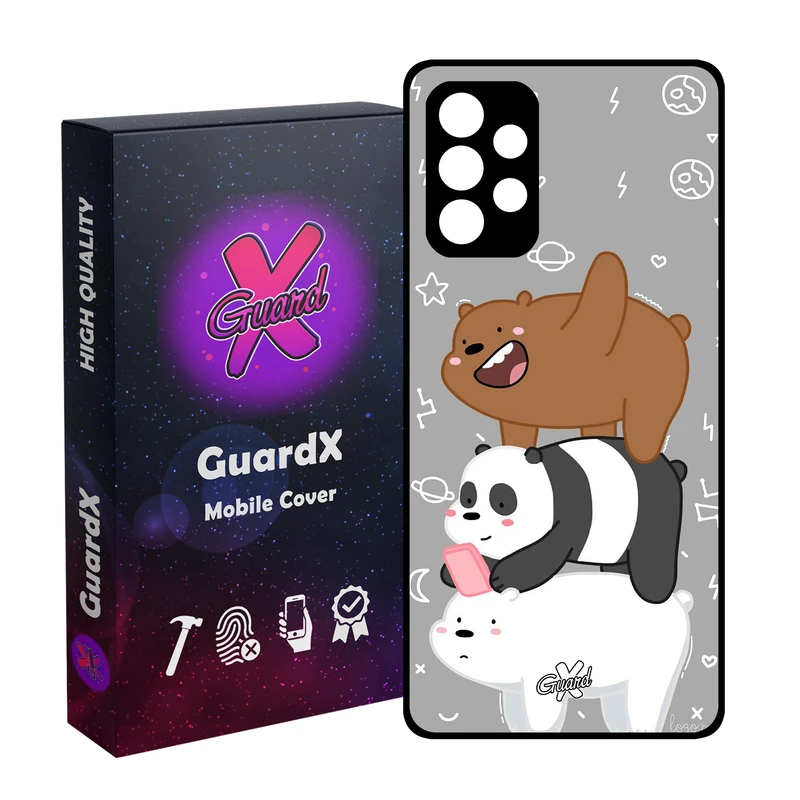 کاور گارد ایکس طرح خرس های کله فندقی مدل CHL50383 مناسب برای گوشی موبایل سامسونگ Galaxy A72