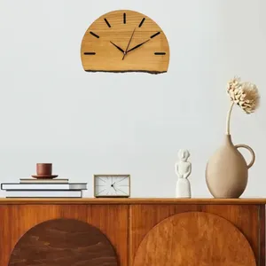ساعت دیواری چوبی و رزین مدل 109