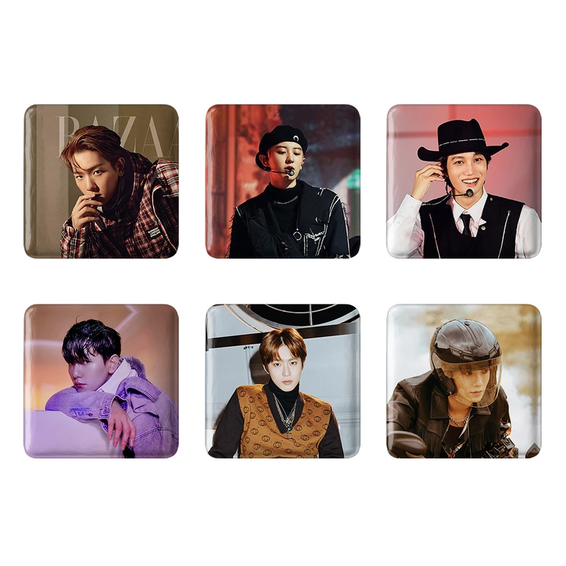 مگنت خندالو طرح گروه اکسو EXO کد 904B مجموعه 6 عددی