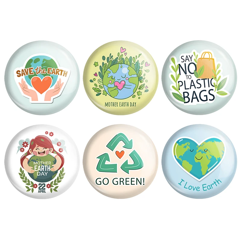 مگنت خندالو طرح محیط زیست کد 1659A مجموعه 6 عددی