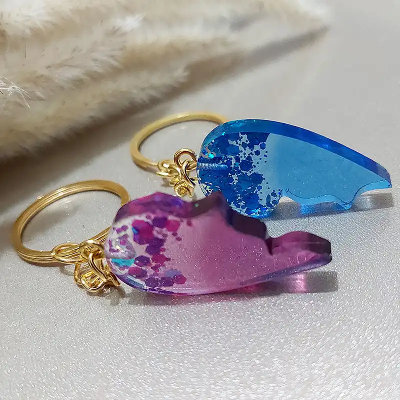 جاکلیدی مدل قلب شکسته کد K012 بسته 2 عددی