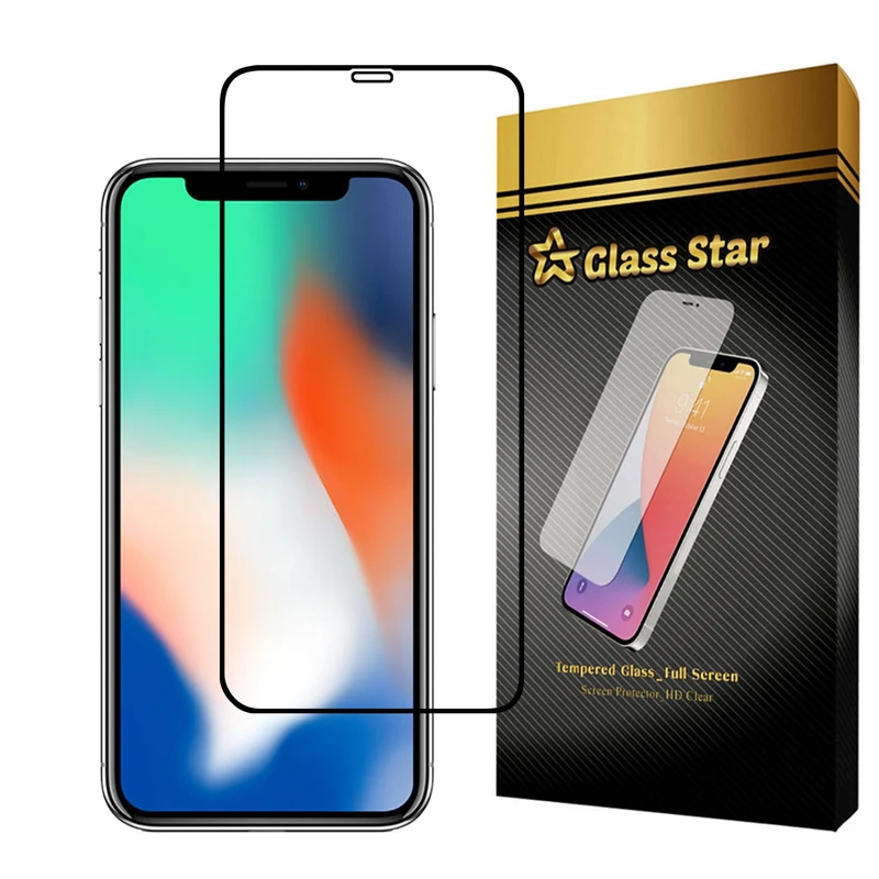 محافظ صفحه نمایش گلس استار مدل FULPLUSS مناسب برای گوشی موبایل اپل iPhone X