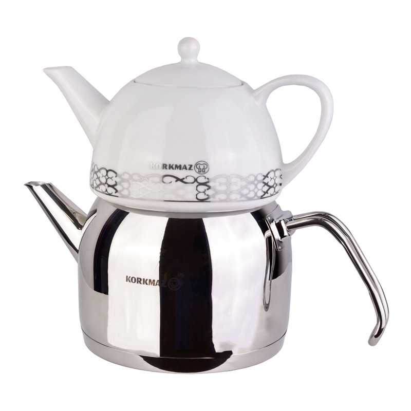 ست کتری قوری کرکماز مدل مگا کد 02-105 گنجایش کتری 2 لیتر گنجایش قوری 1 لیتر