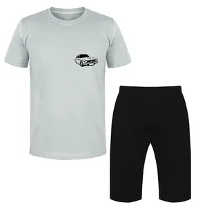 ست تی شرت و شلوارک مردانه مدل پیکان کد Da 440kT رنگ طوسی