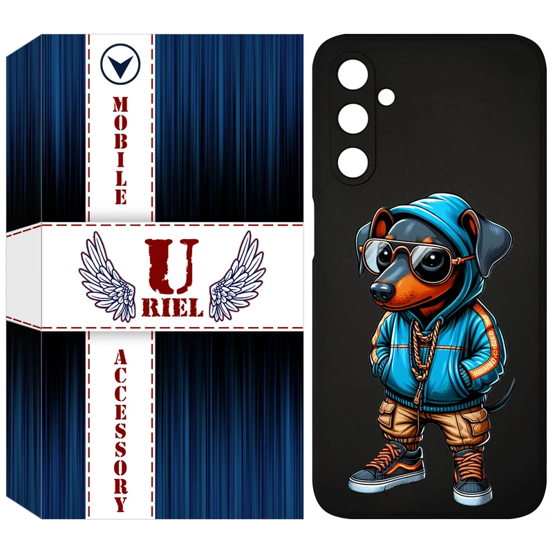 کاور یوریل مدل KSH کد 49 طرح سگ مناسب برای گوشی موبایل سامسونگ Galaxy A24