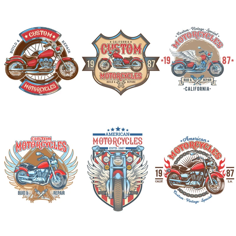 برچسب موتور سیکلت رایسان طرح  motors کد sm0066 مجموعه 6 عددی