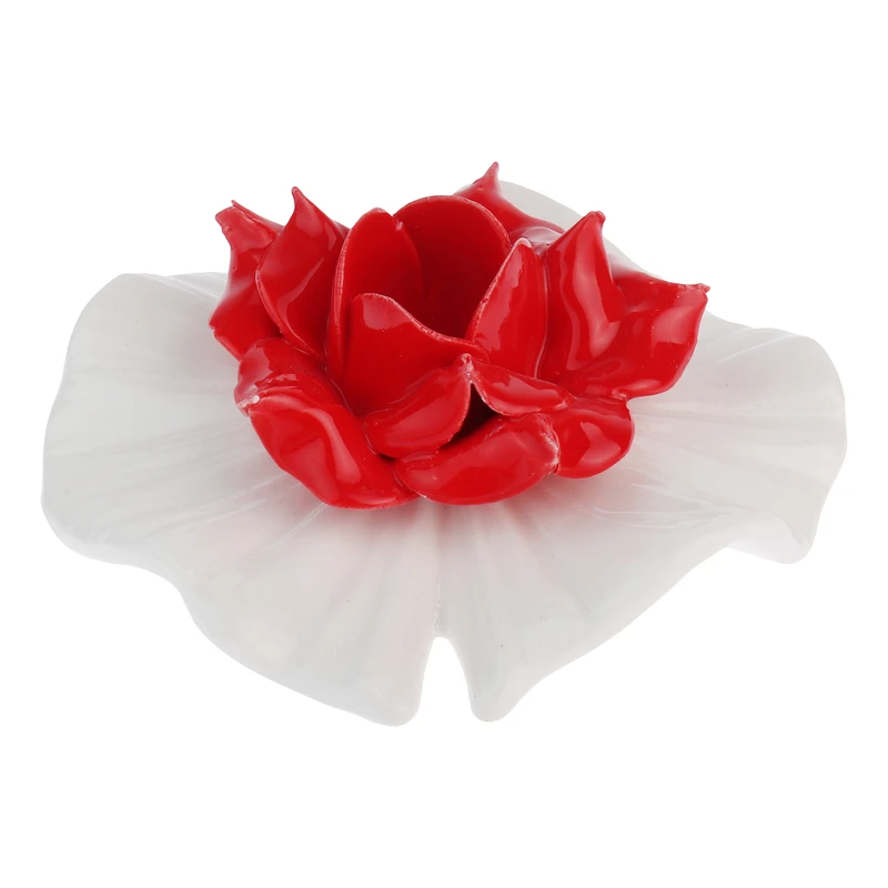 جاشمعی مدل نیلوفر آتشین مناسب برای شمع استوانه ای