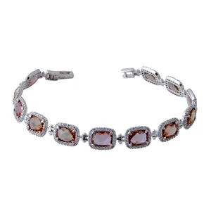 دستبند نقره زنانه بازرگانی میلادی کد DP_138