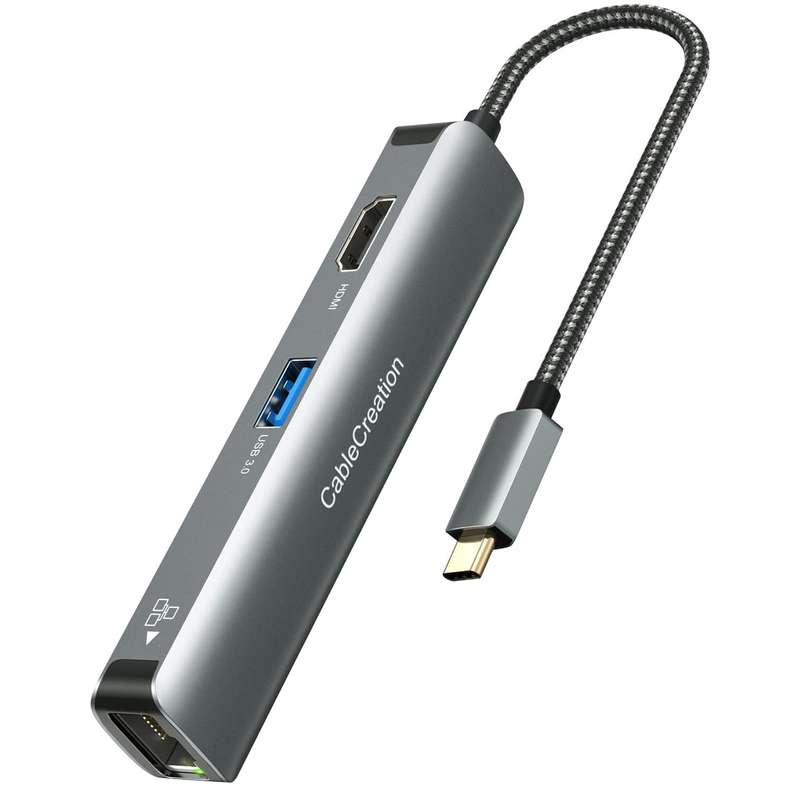 هاب 5 پورت USB-C کابل کریشن مدل CD0753