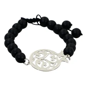 دستبند نقره زنانه دلی جم طرح  انار کد 440 D