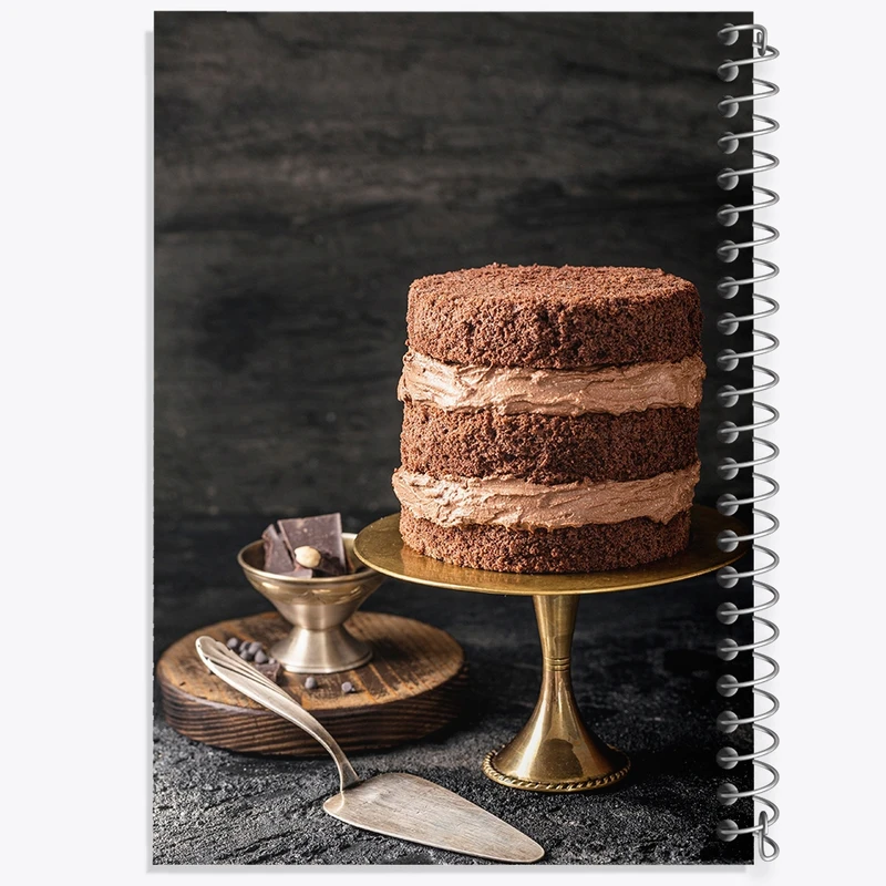 دفتر مشق 50 برگ خندالو طرح کیک و شیرینی کد F2371