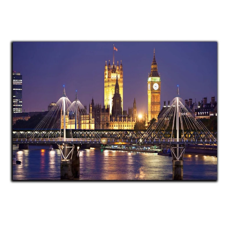 تابلو شاسی بکلیت طرح منظره شهر لندن مدل SH-595