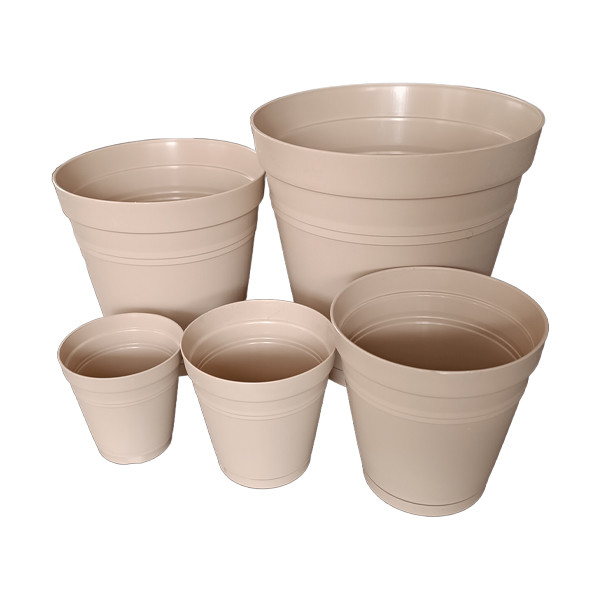 گلدان مدل پلاستیکی کد 44 مجموعه 5 عددی