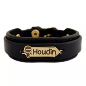 دستبند طلا 18 عیار بچگانه لیردا مدل اسم هودین  KDK