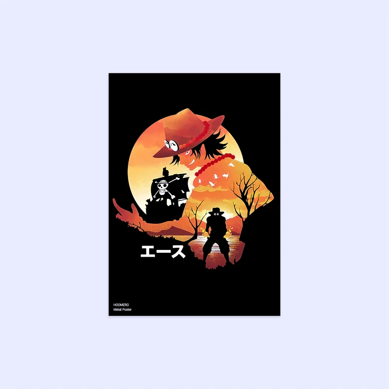پوستر هومرو مدل فلزی طرح انیمه وان پیس کد PS1389