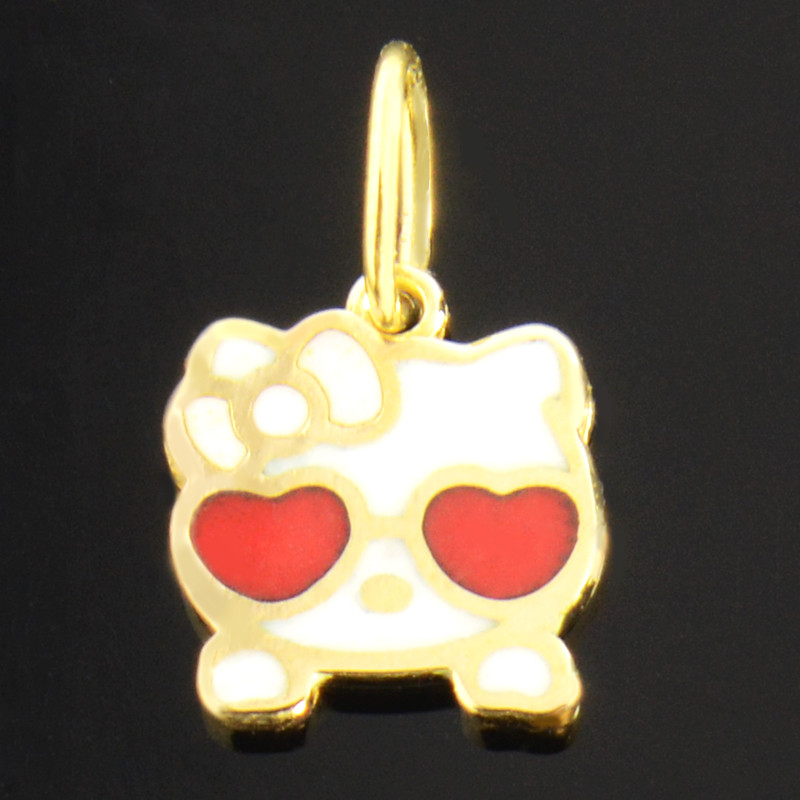 آویز گردنبند طلا 18 عیار دخترانه کد 678 آویز گردنبند طلا 18 عیار دخترانه کد 678