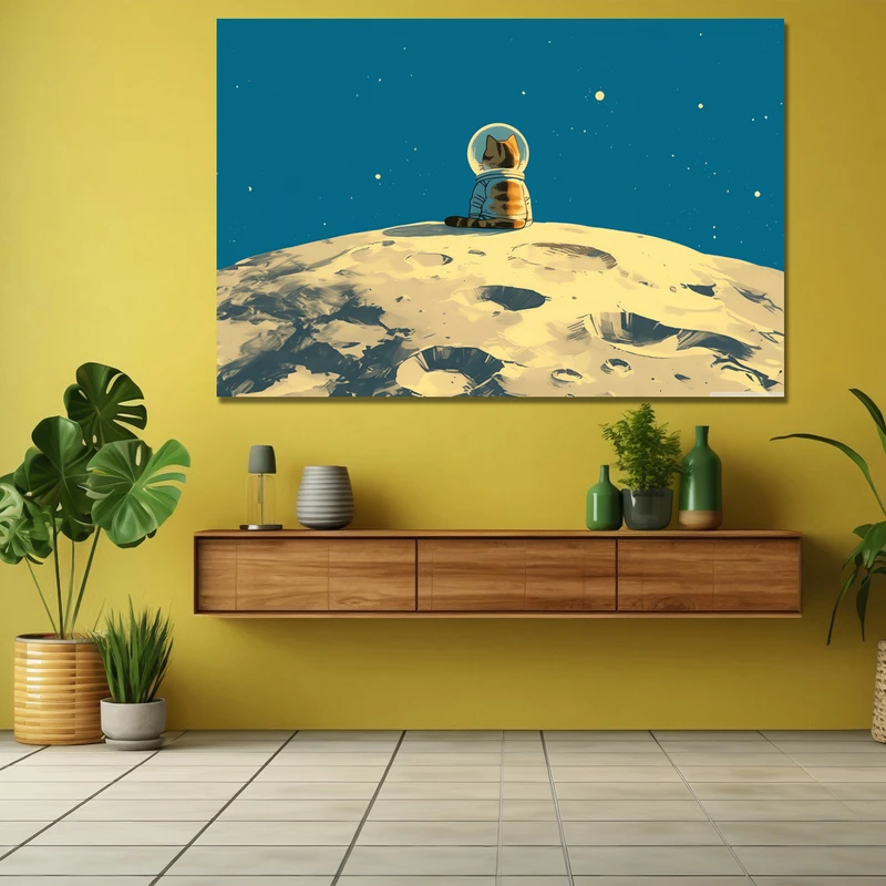 تابلو شاسی مدل گربه فضانورد کد CS1