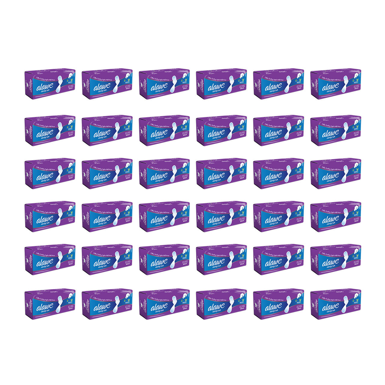 نوار بهداشتی آلاوه مدل Always soft مجموعه 36 عددی
