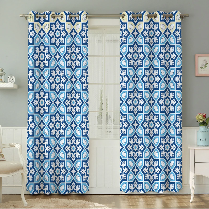 پرده نیروانا طرح   سنتی مدل هازان کد 4063 سایز 140×280 سانتی متر