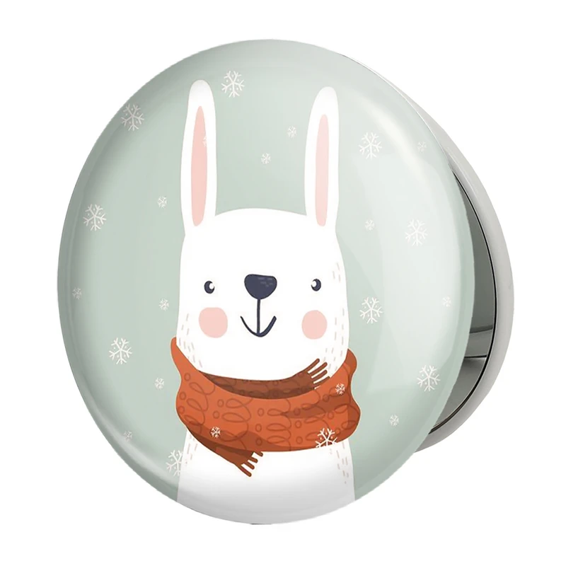 آینه جیبی خندالو طرح خرگوش مدل تاشو کد 5136 