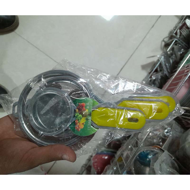 صافی چای مدل استیل  مجموعه 3 عددی