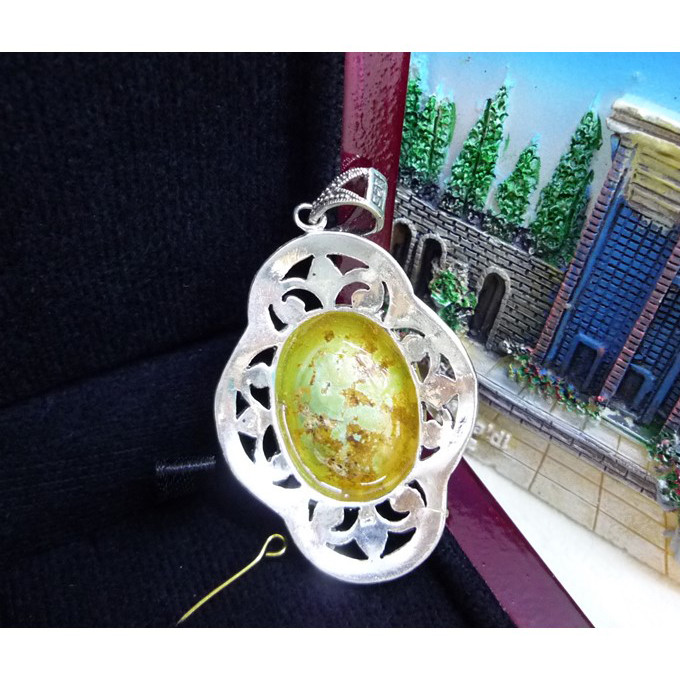 آویز گردنبند نقره زنانه مدل gol-545