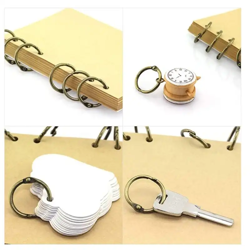 حلقه کلاسور مدل قفل دار کد silver30 بسته 20 عددی