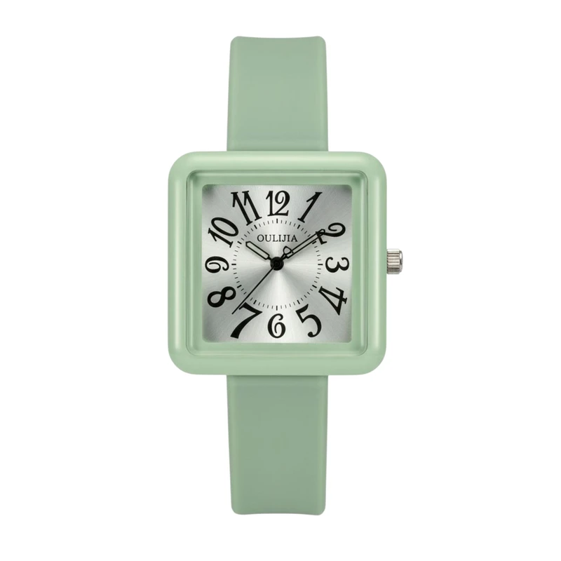 ساعت مچی عقربه‌ای کوارتز زنانه مدل بندسیلیکون کد nls-1039