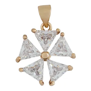 آویز گردنبند زنانه مدل نگینی TP-64