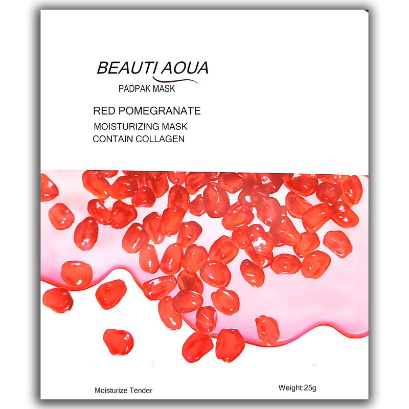 ماسک صورت بیوتی آکوا مدل 01 وزن 25 گرم بسته 6 عددی