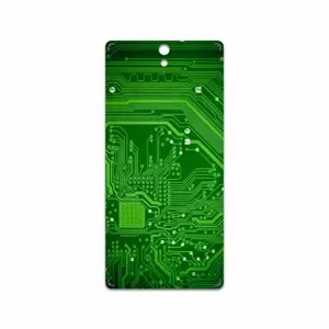 MAHOOT Green Printed Circuit Board Cover Sticker for Sony Xperia C5