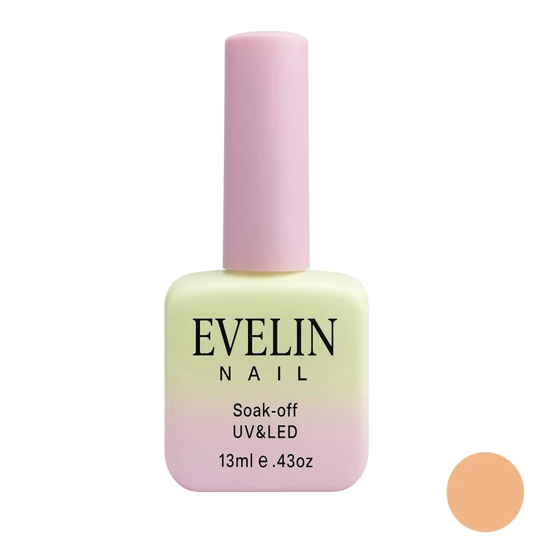 لاک ژل براق ناخن اولاین مدل 13M شماره 35 رنگ کرم نسکافه ای روشن