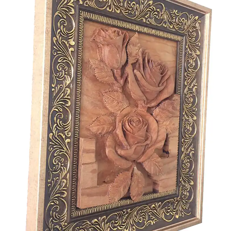 تابلو منبت کاری مدل گل رز
