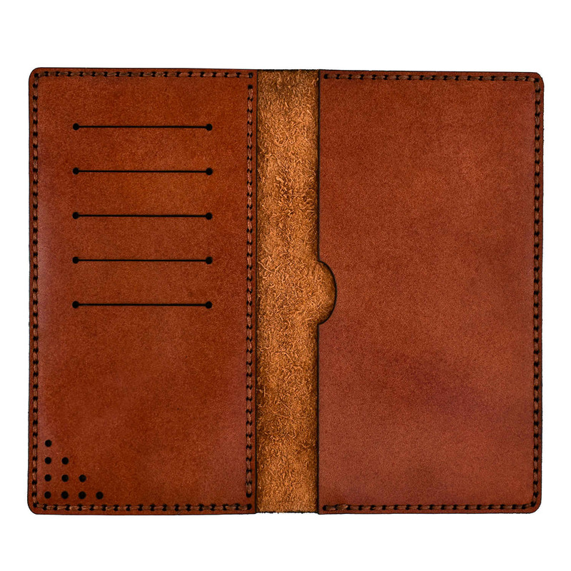 کیف پول بلوط لدر مدل ماه