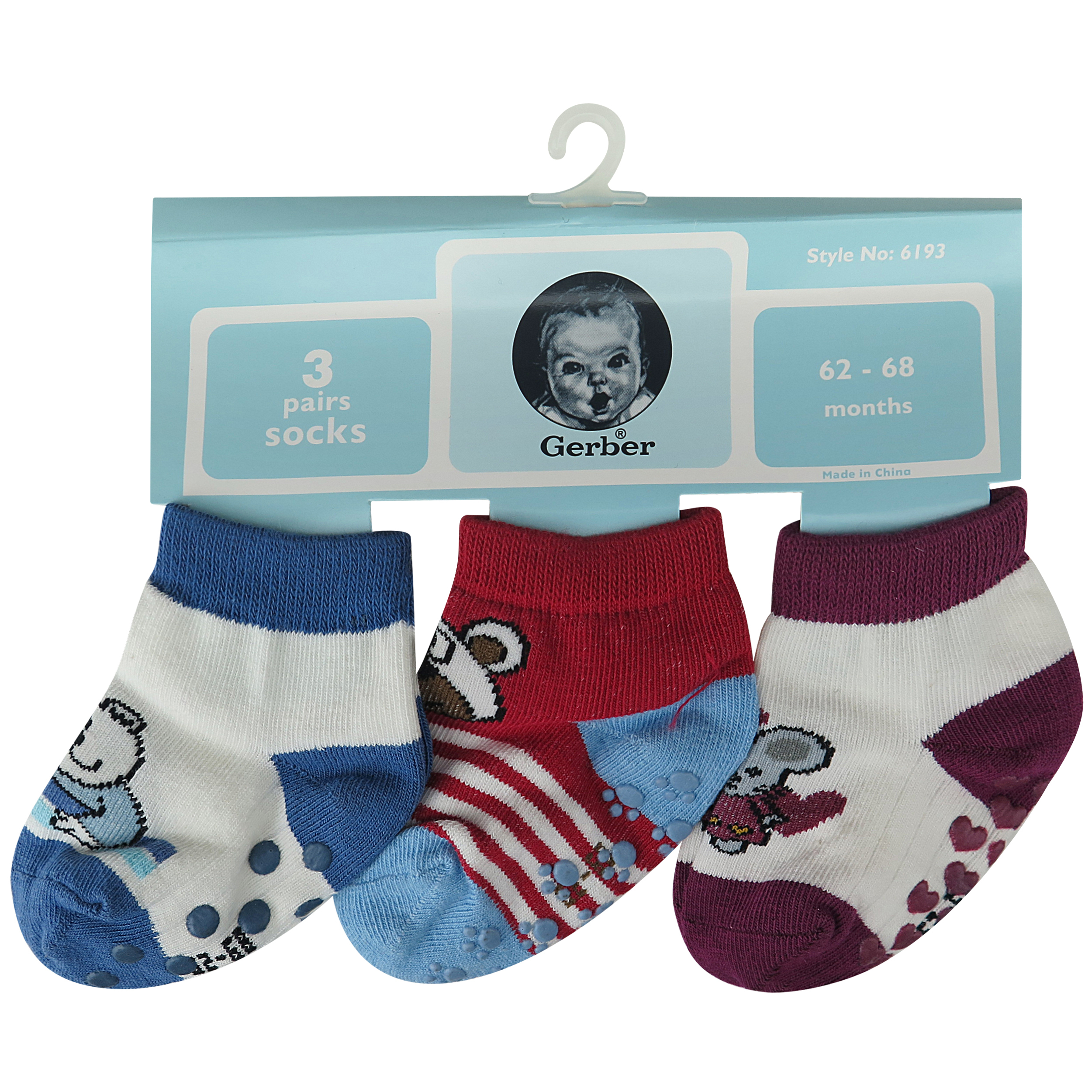 جوراب نوزادی مدل 1213 مجموعه3 عددی