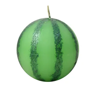 شمع مدل هندوانه یلدایی گرد