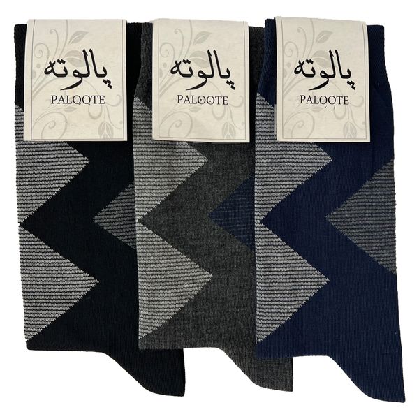 جوراب مردانه پالوته مدل PLT-P1 مجموعه 3 عددی