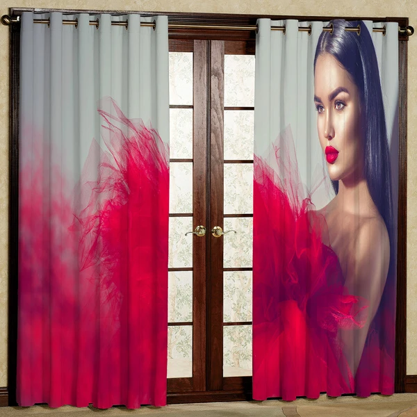 پرده مخمل پانچی کد 6098 سایز 280x140 سانتی متر